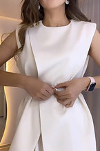 Load image into Gallery viewer, Round neck ensemble sleeveless with belt - * FREE SHIPPING *
