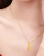 Load image into Gallery viewer, Gold &#39;I Love You&#39; Pendant 24 K with chain 18 k
