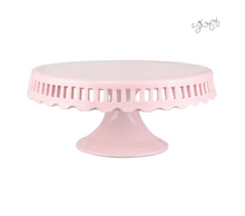 Load image into Gallery viewer, Pink Ceramic Cake Stand Choose from two
