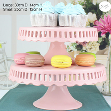 Load image into Gallery viewer, Pink Ceramic Cake Stand Choose from two
