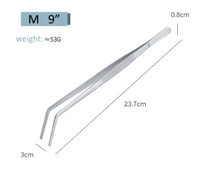 Load image into Gallery viewer, Curved Culinary Tweezers  (set of three)
