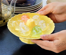 Load image into Gallery viewer, Yellow Flower Ceramic Cakestand
